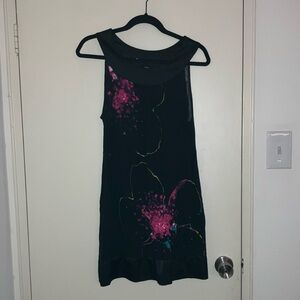Express Mini Dress Y2K with Sequins Floral - Cocktail